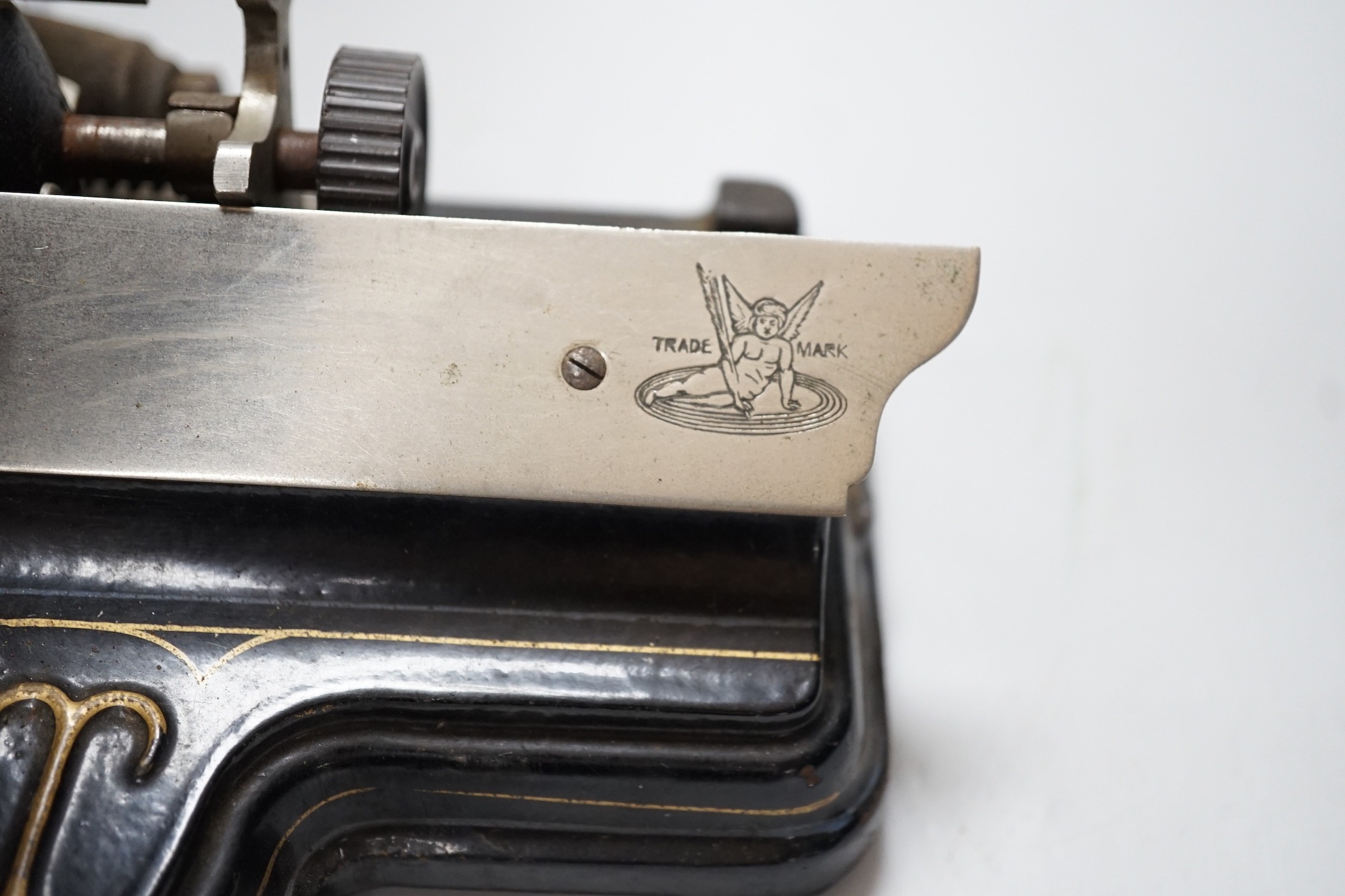 A late 19th century Lambert Index typewriter
